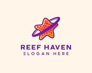 Colorful Starfish Orbit  logo design