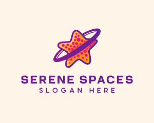 Colorful Starfish Orbit  logo design