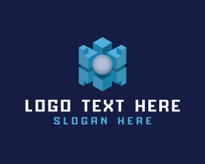 Isometric Cube Sphere Logo