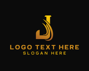 Salon - Professional Real Estate Letter J logo design