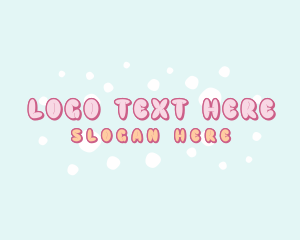 Cute Quirky Bubbles Logo