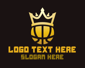 King - Basketball Ball King logo design