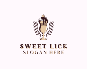 Sweet Ice Cream Dessert logo design