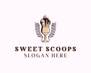 Gelato - Sweet Ice Cream Dessert logo design