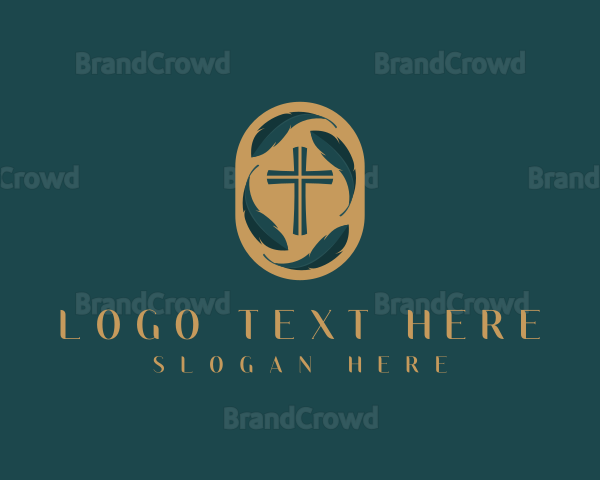 Religion Cross Church Logo