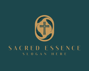 Religion Cross Church logo design