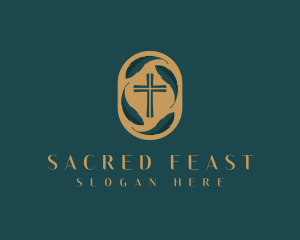 Religion Cross Church logo design