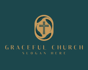 Church - Religion Cross Church logo design