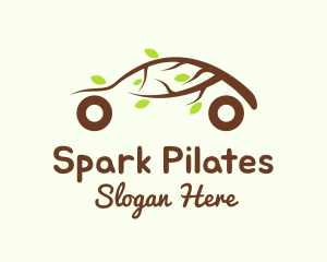 Transportation - Organic Eco Friendly Car logo design