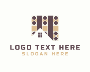 Ceramic - House Flooring Construction logo design