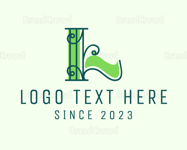 Elegant Vine Letter L Logo