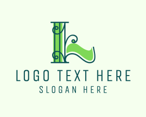 Elegant Vine Letter L Logo