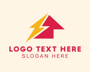 Lightning Bolt - Power House Utility logo design