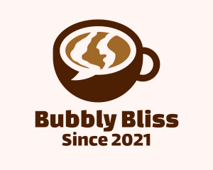 Chat Bubble Cup logo design