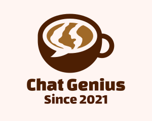 Chat Bubble Cup logo design