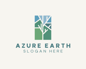 Tree Branch Mosaic logo design