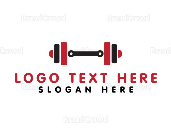 Weights Bodybuilding Fitness Logo