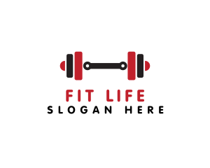 Weights Bodybuilding Fitness logo design