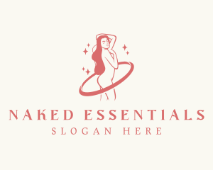 Bare - Nude Woman Skincare logo design