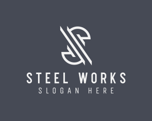 Construction Steel Fabrication logo design