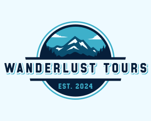 Travel Mountain Adventure logo design