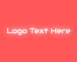 Text - Neon Glow Text logo design