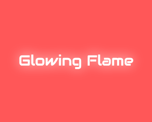 Neon Glow Text logo design