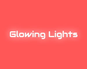 Neon Glow Text logo design