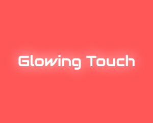 Neon Glow Text logo design