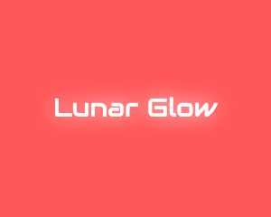 Neon Glow Text logo design