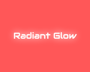 Glow - Neon Glow Text logo design