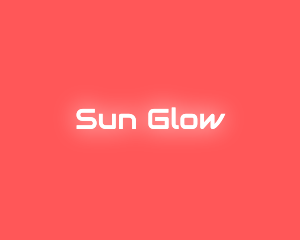 Neon Glow Text logo design