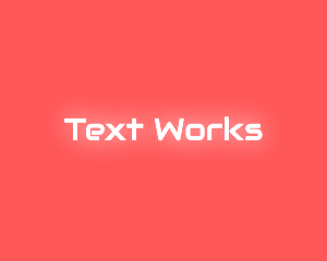 Text - Neon Glow Text logo design