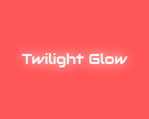 Neon Glow Text logo design