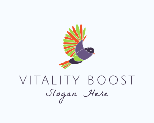 Vitality - Colorful Bird Finch logo design
