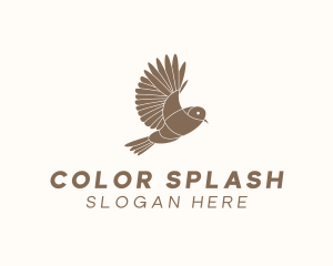 Colorful Bird Finch logo design