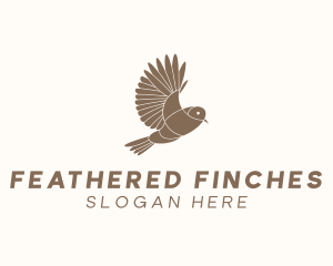 Colorful Bird Finch logo design