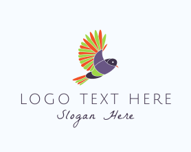 Vitality - Colorful Bird logo design