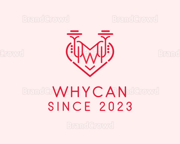 Music Trumpet Heart Logo