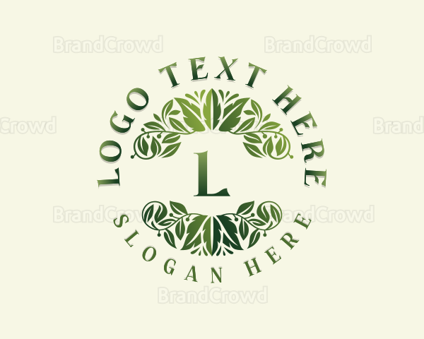 Wellness Herbal Leaves Logo