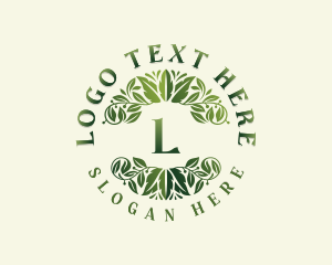 Herbal - Wellness Herbal Leaves logo design
