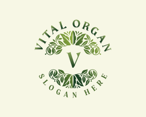 Wellness Herbal Leaves logo design