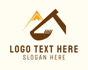 Mountain - Excavation Arm Hill logo design