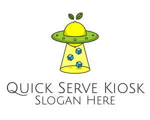 Kiosk - Lemon Drink UFO logo design
