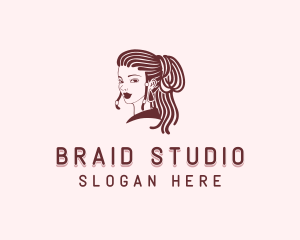 Braid - Dreadlocks Hair Salon logo design