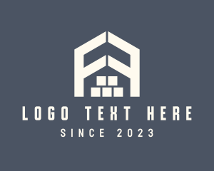 Logistics - Storage Property Letter F logo design