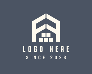 Village - Storage Property Letter F logo design