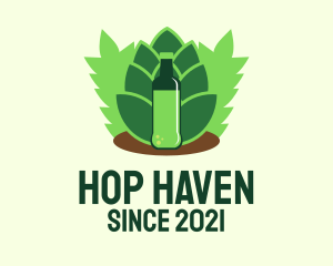 Hop - Organic Draught Beer logo design