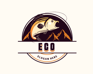 Fishing Bait Ocean Logo