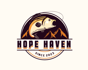 Hunting - Fishing Bait Ocean logo design